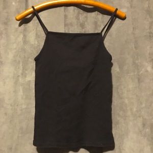 Black tank top
